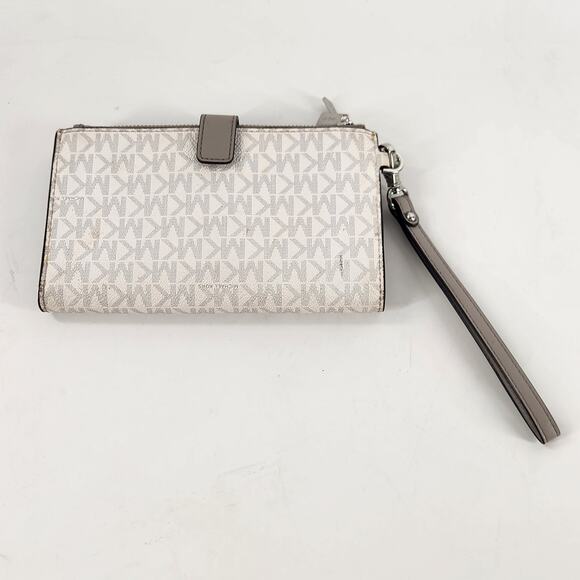 Michael Kors Logo Jet Set Double Zip Wristlet - Picture 7 of 9